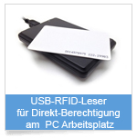 Direkte Berechtigung mit USB RFID Leser