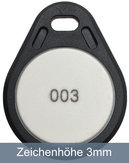 Lasergravur-RFID-Schluesslanhaenger-3mm-1 Chipschlüssel mit Nummerierung 3mm