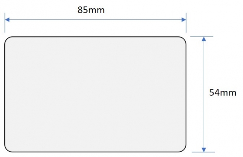 RFID-Chip-Karte-UHF-Mifare Transponder Karte mit 2 RFID Chip (Dual)